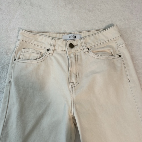 Mica Los Angeles Cream Bootcut Jeans - Picture 4 of 5